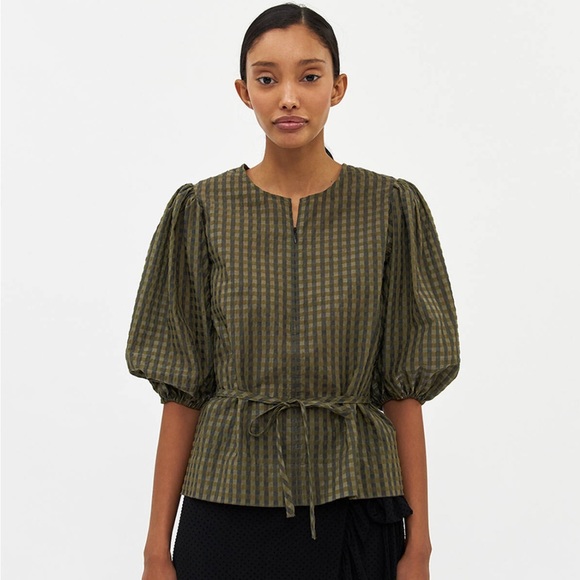 Ganni Tops - Ganni Checkered Top NWT